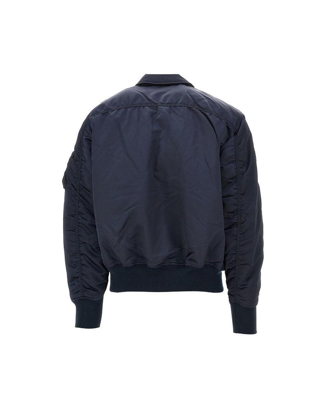 Alpha Industries Blue Cwu-45/P Base Uv Bomber Jacket for men