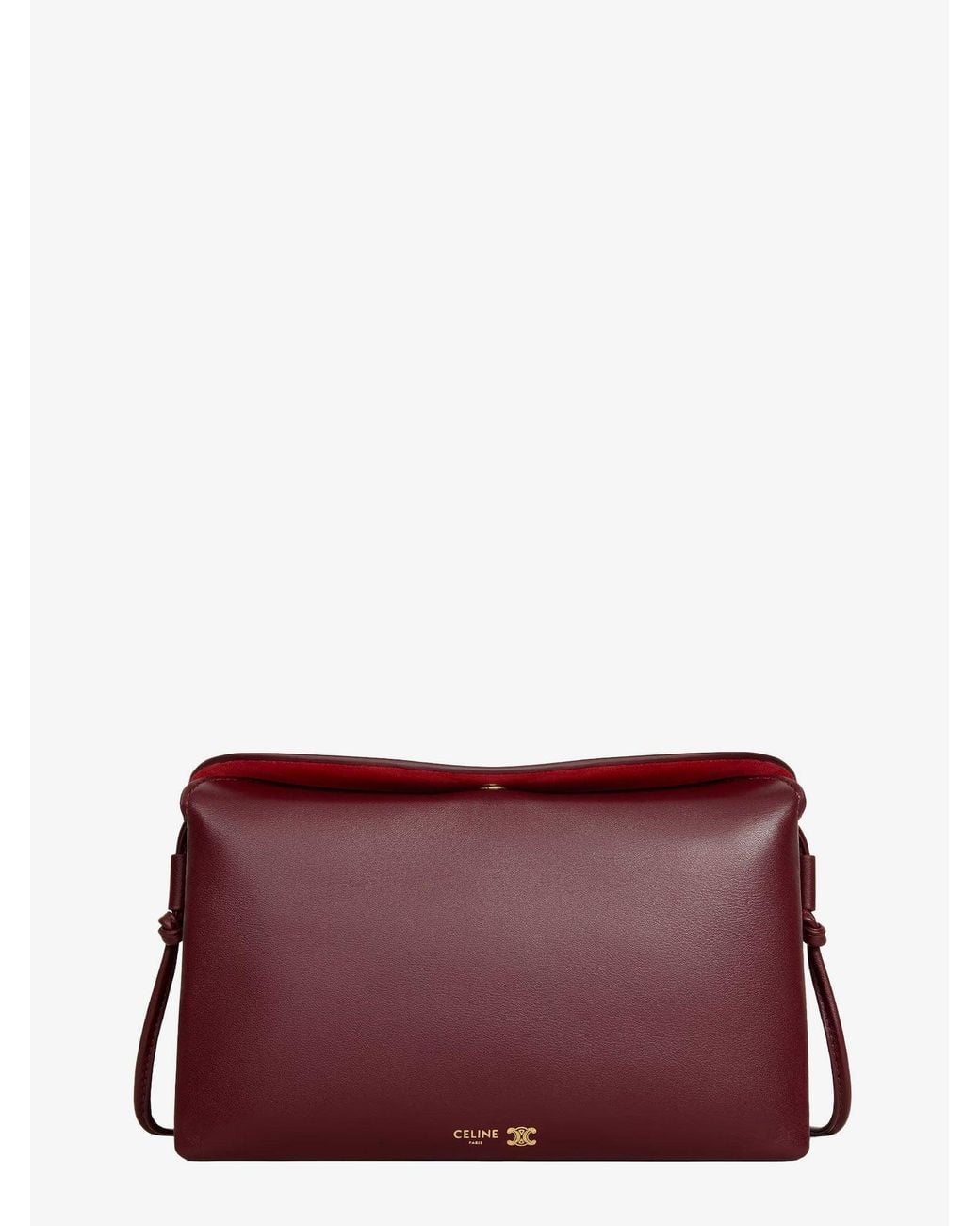 Céline Purple Trio Leather Crossbody Bag