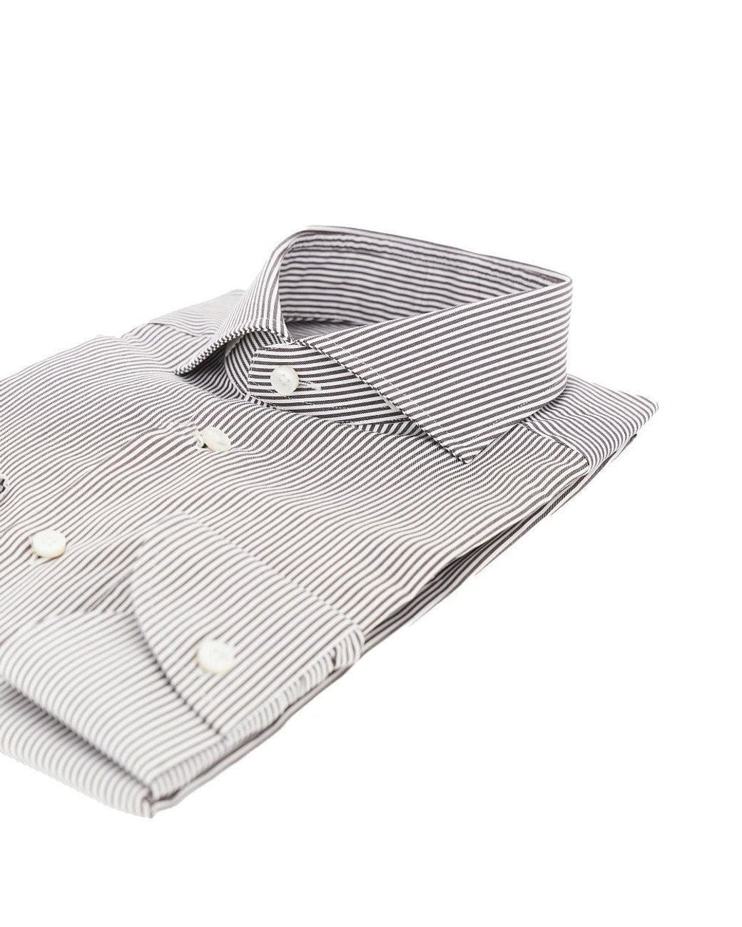 Xacus Gray Cotton Tailor Fit 'Travel' Shirt for men