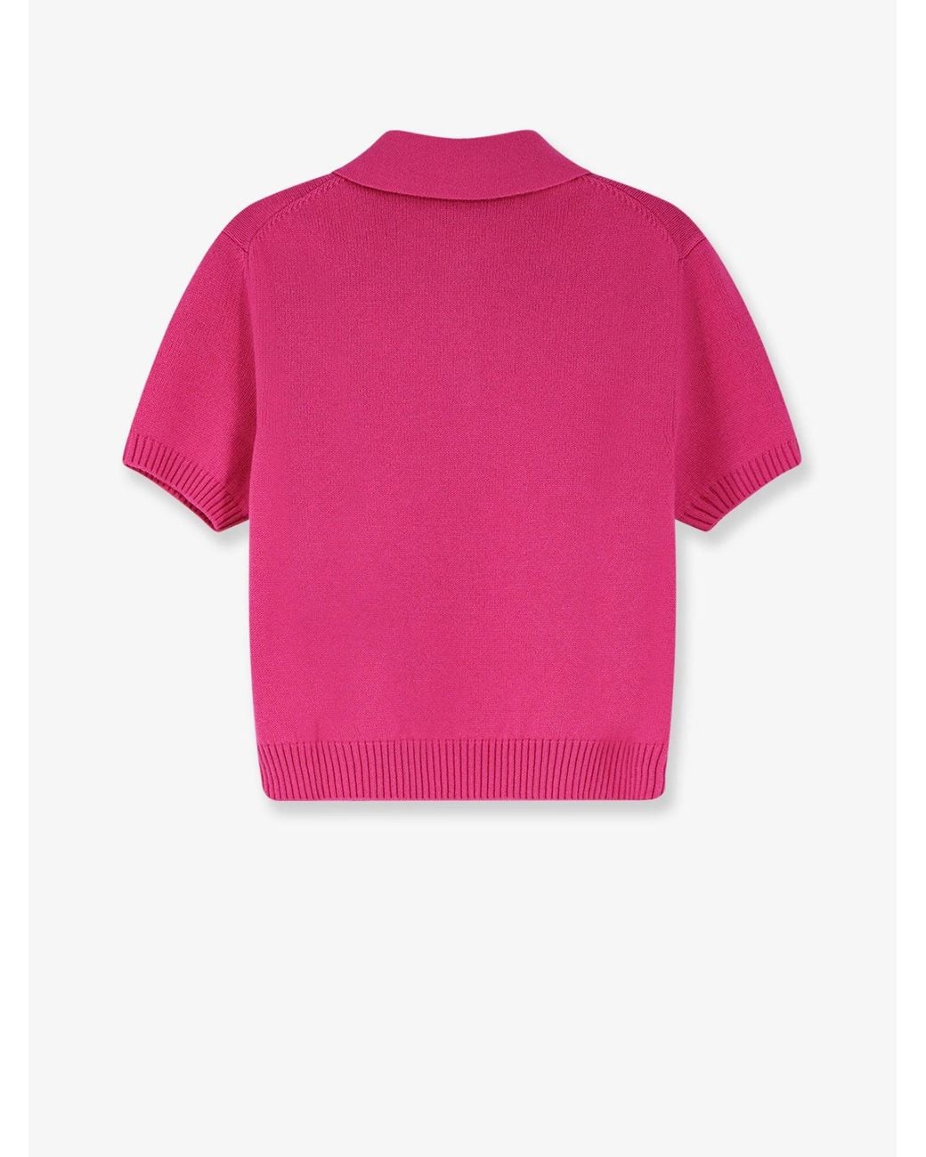 Givenchy Pink Wool And Cashmere Polo Shirt