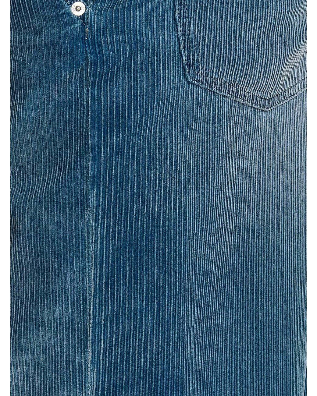 Dior Blue Corduroy Trousers for men