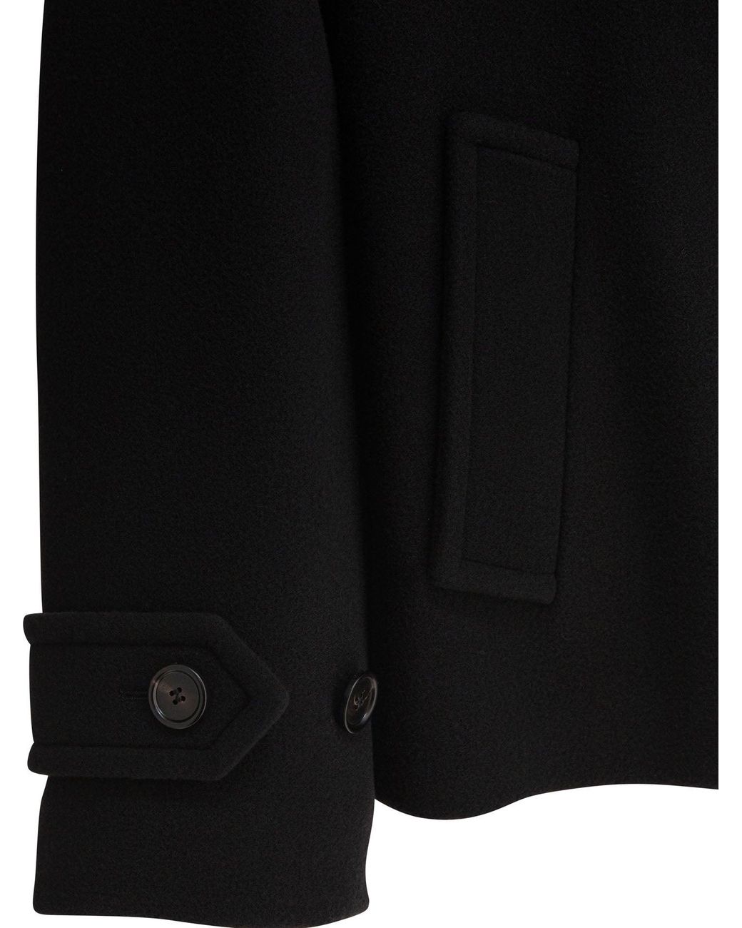 Chloé Black Chloé Short Wool Coat