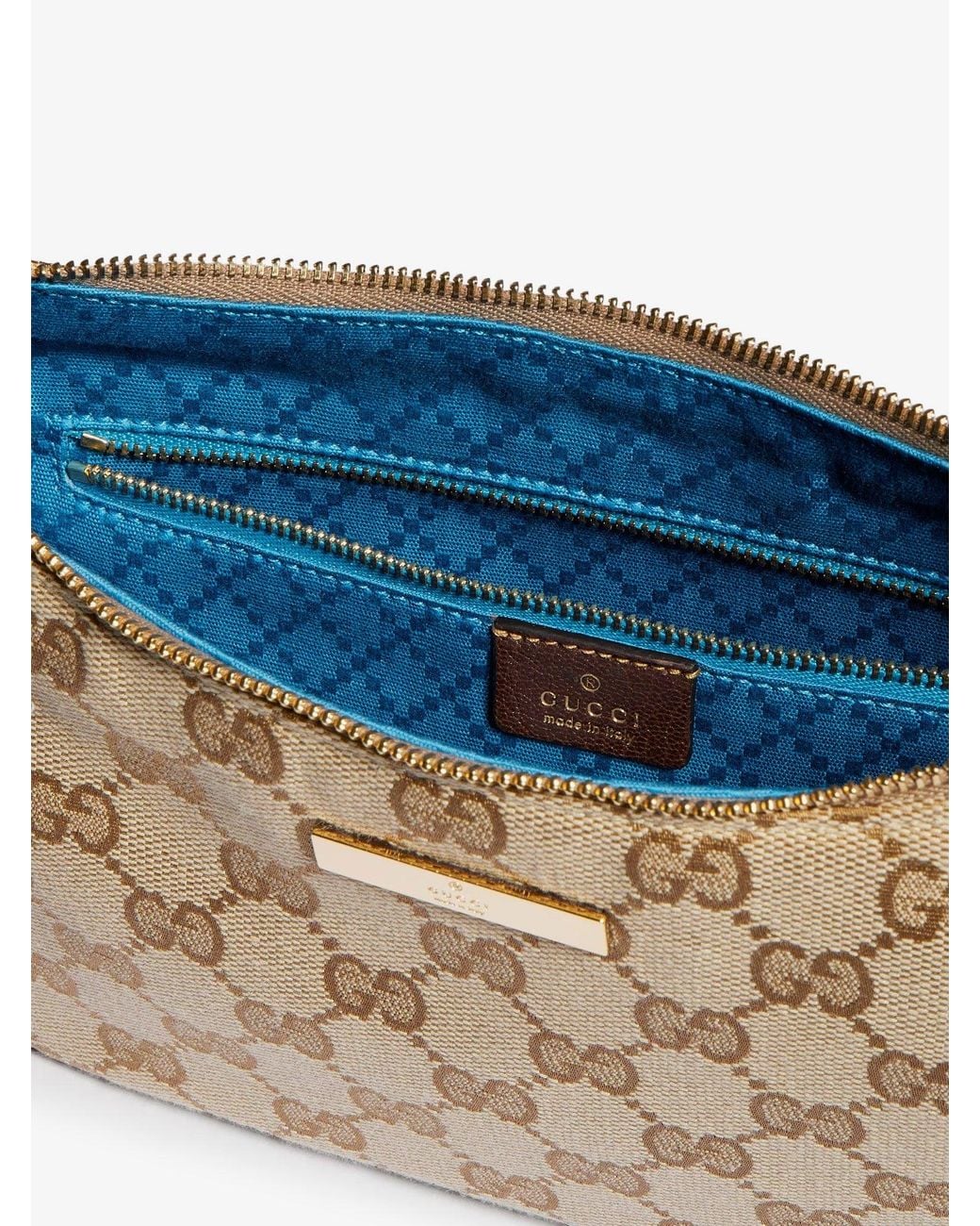 Gucci Metallic Lady Lunetta Gg Fabric Crossbody Bag