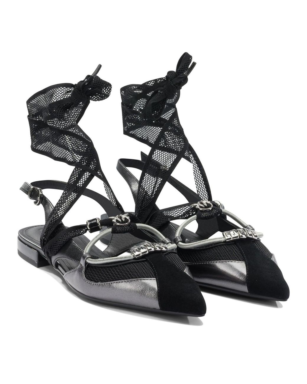Pinko Black Ballerinas