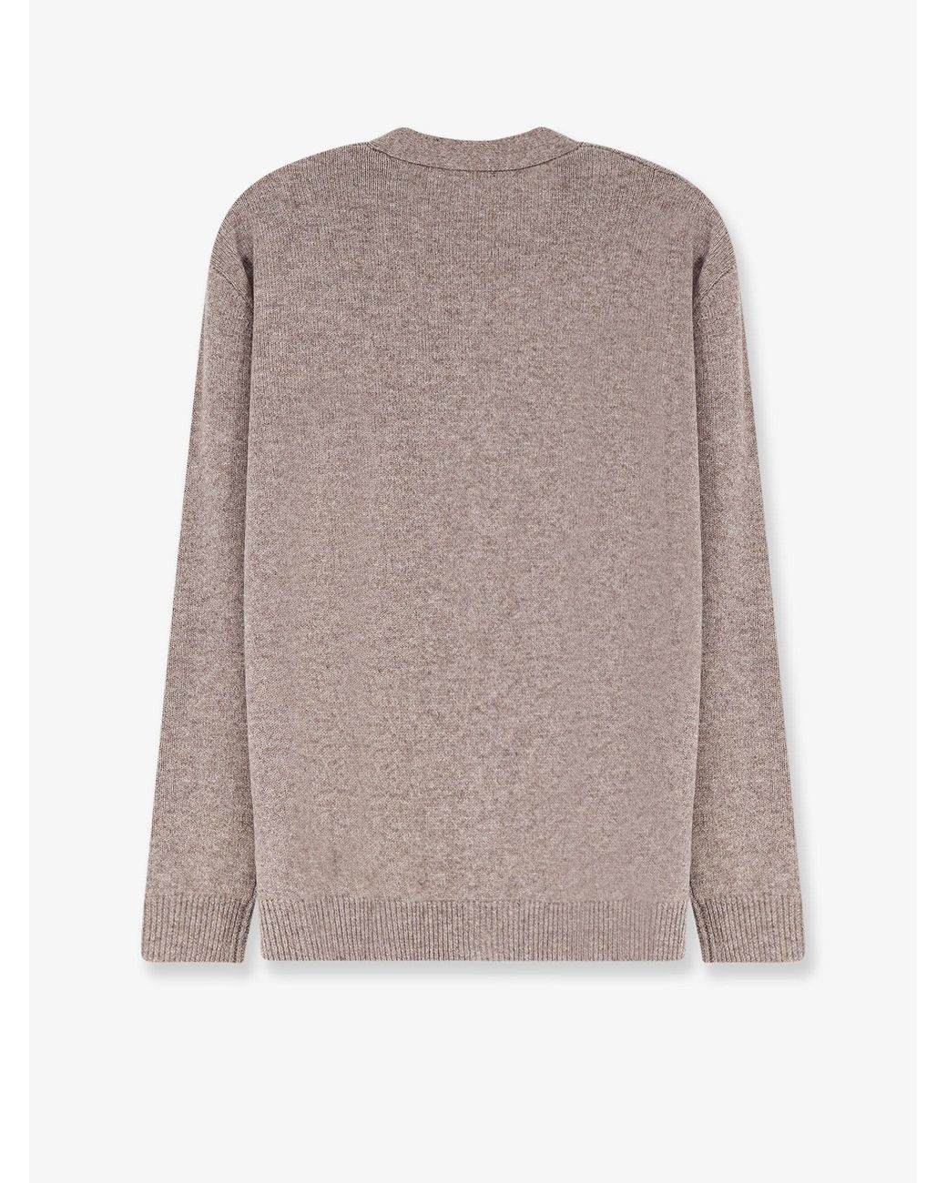 Aspesi Natural Wool And Cashmere Blend Cardigan
