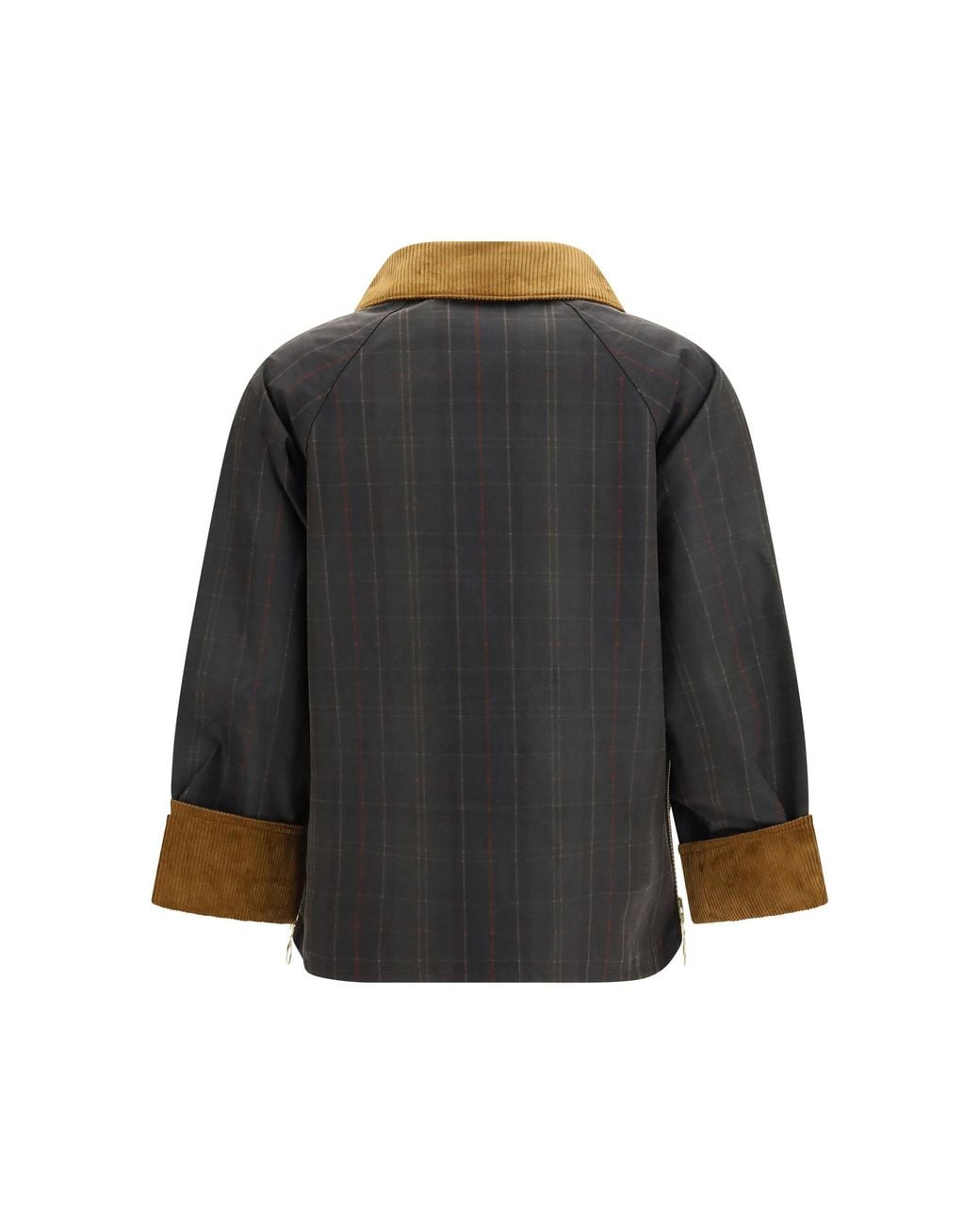 Barbour Black Marena Check Waxed Jacket Classic Tartan