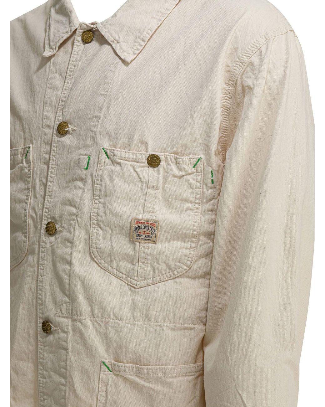 Polo Ralph Lauren Natural "Waldron" Overshirt Jacket for men
