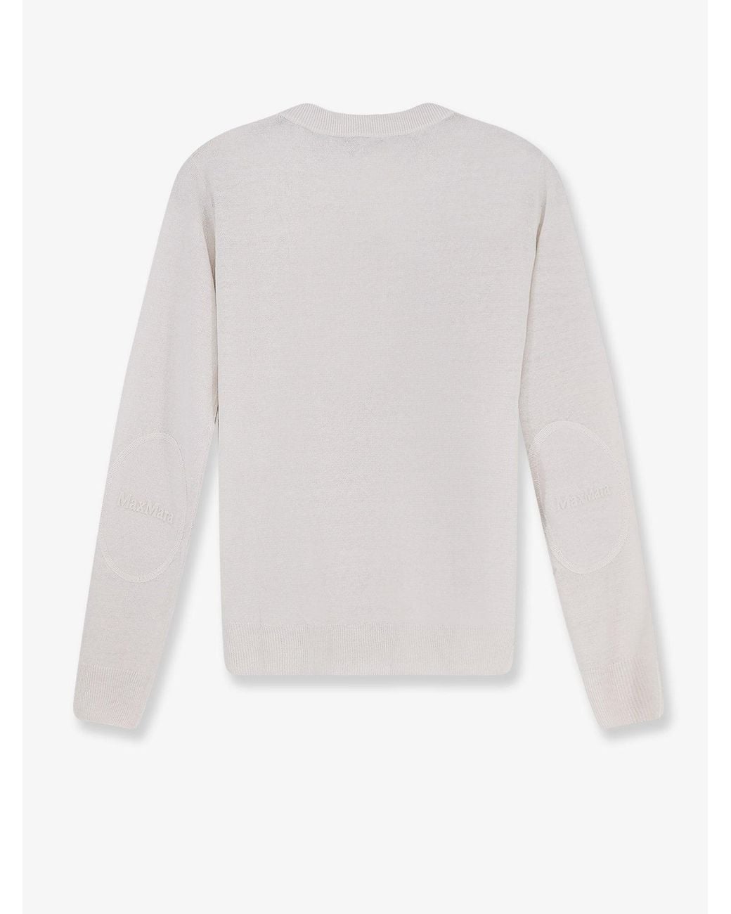 Max Mara White Smmfervore Linen Sweater
