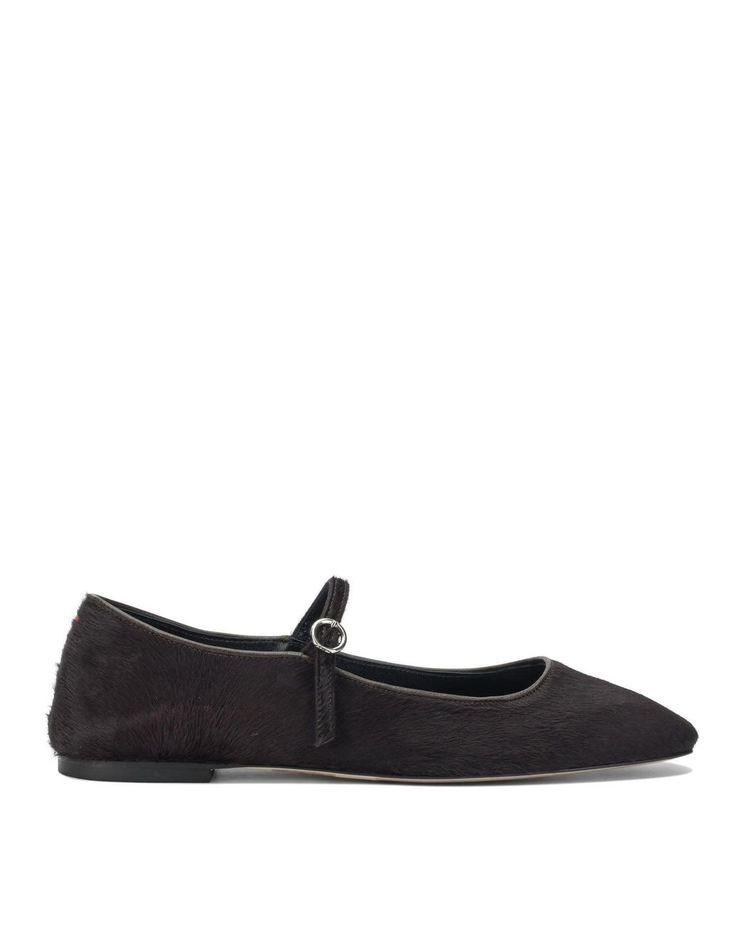 Aeyde Black "Uma" Mary Jane Ballet Flats