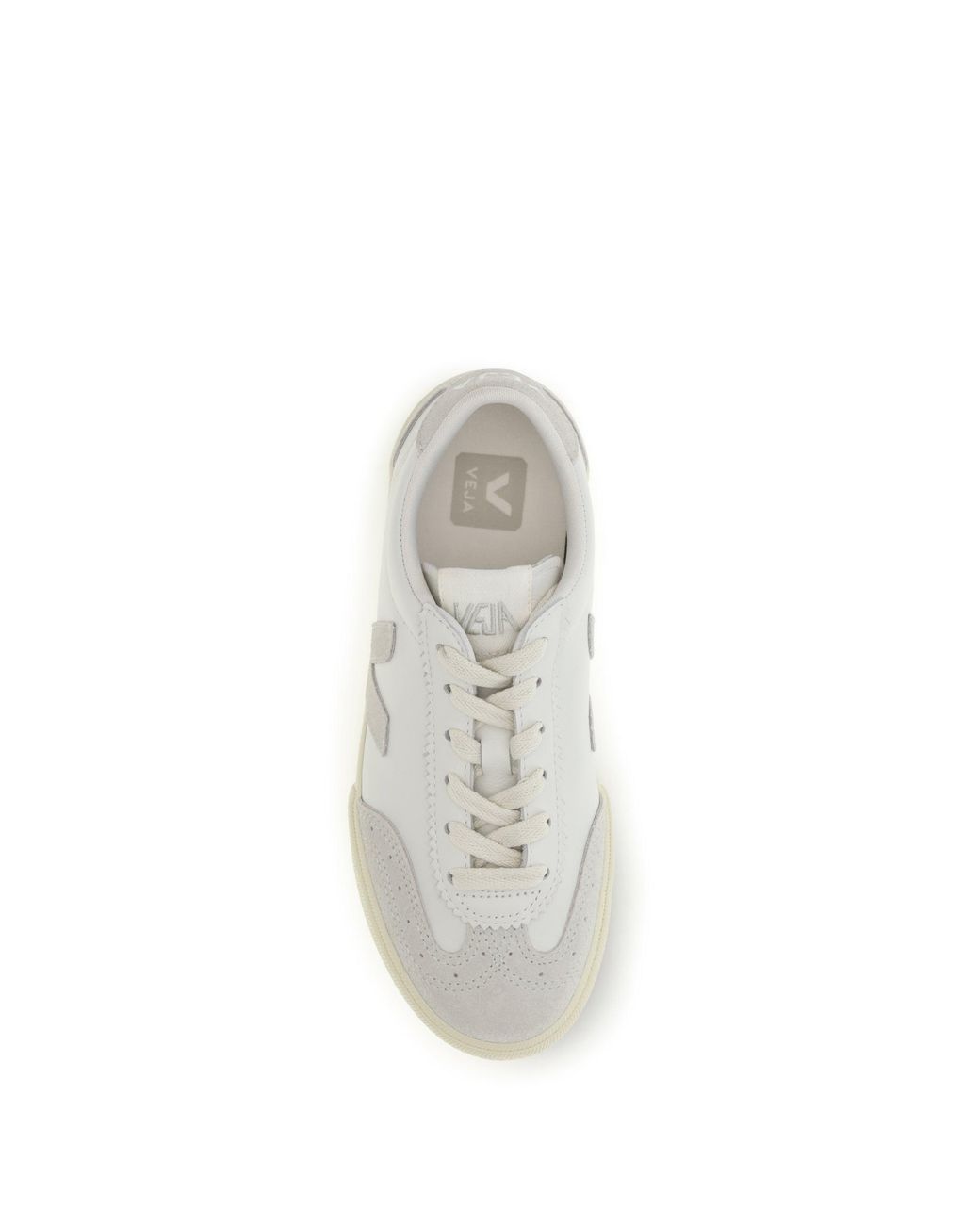 Veja White Volley Leather Sneakers Natural