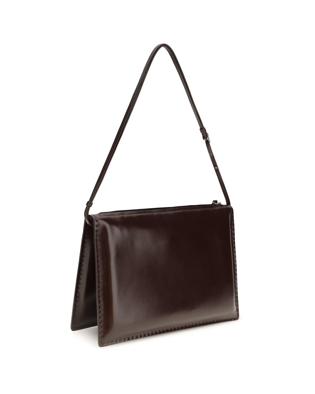 Phoebe Philo Brown Glove Pochette Shoulder Bag Oxblood