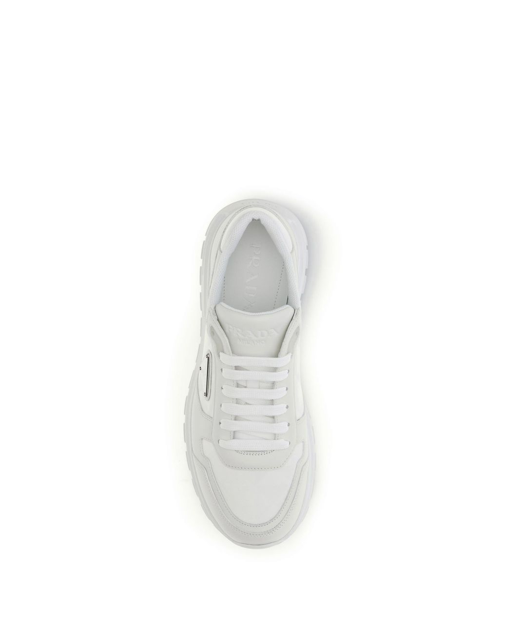 Prada White Re-Nylon Sneakers for men