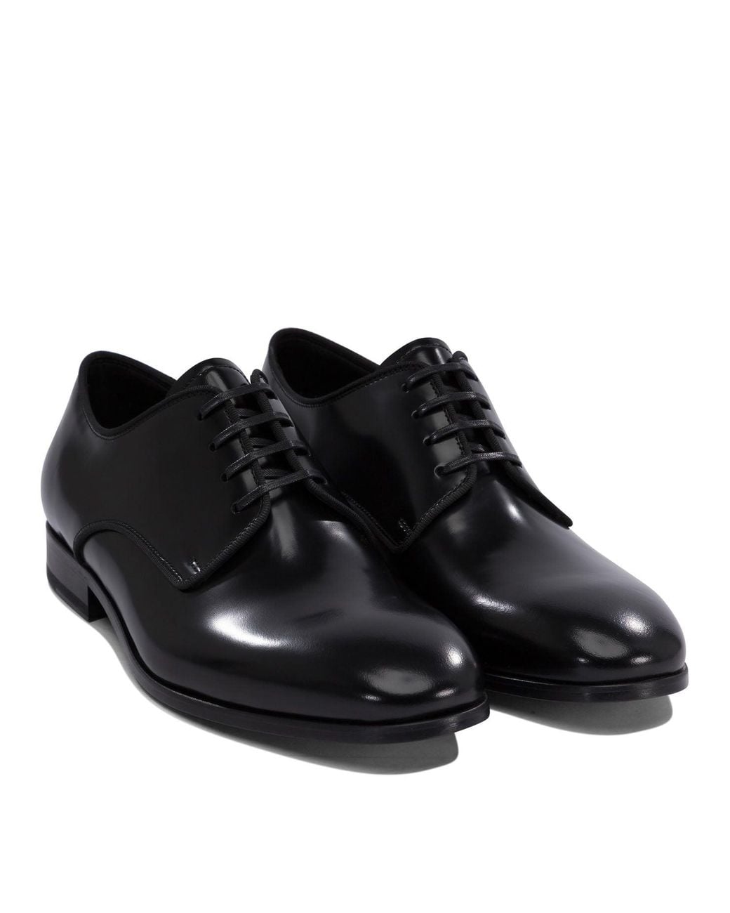 Fabi Black Lace-Up Shoes for men