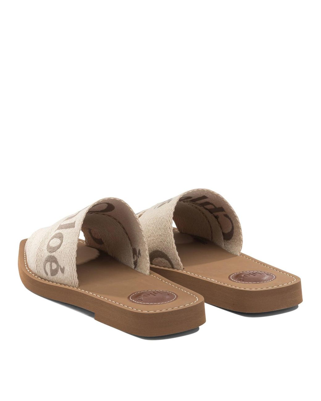 Chloé White "Woody" Slide