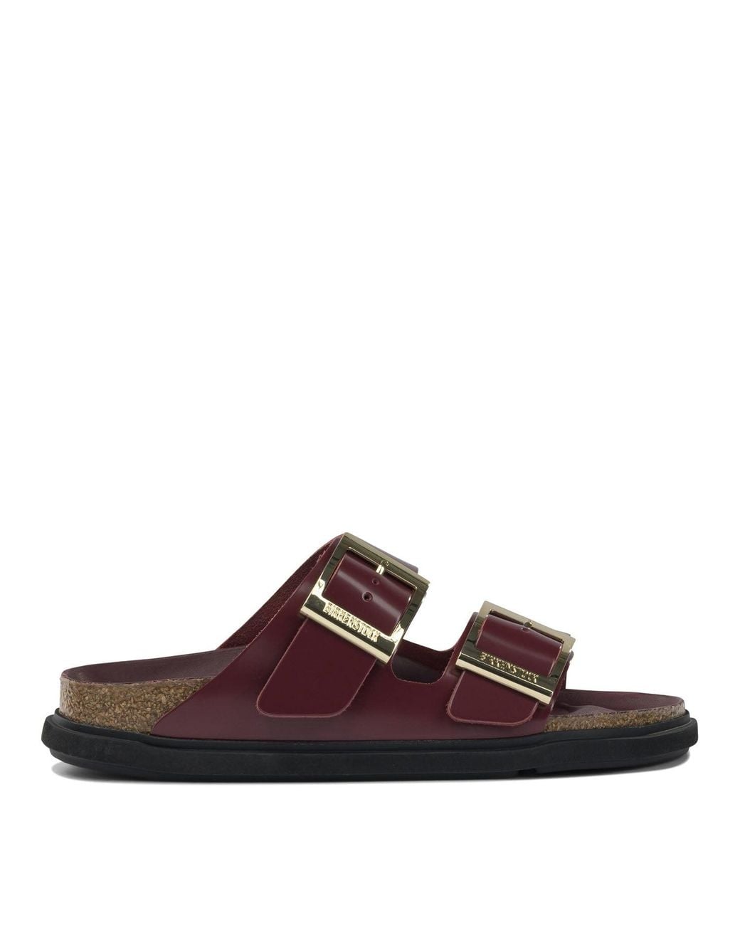 Birkenstock Brown "Arizona Droplet Buckle" Sandals
