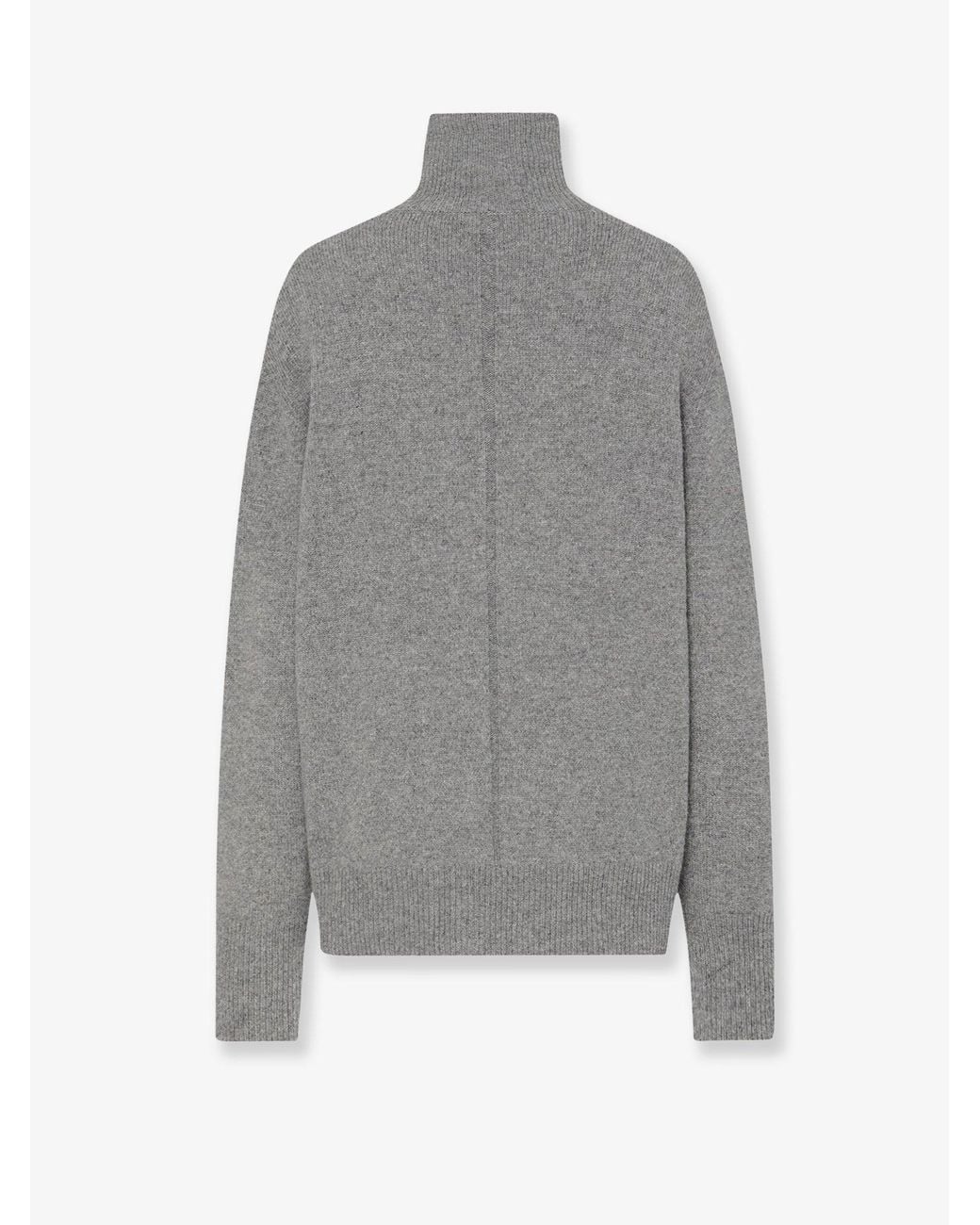 The Row Gray Stepny Wool And Cashmere Blend Sweater