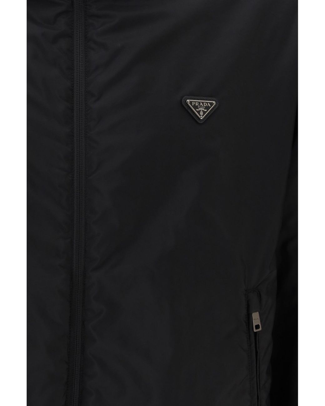 Prada Brown Re-Nylon Down Jacket Corteccia+Nero for men