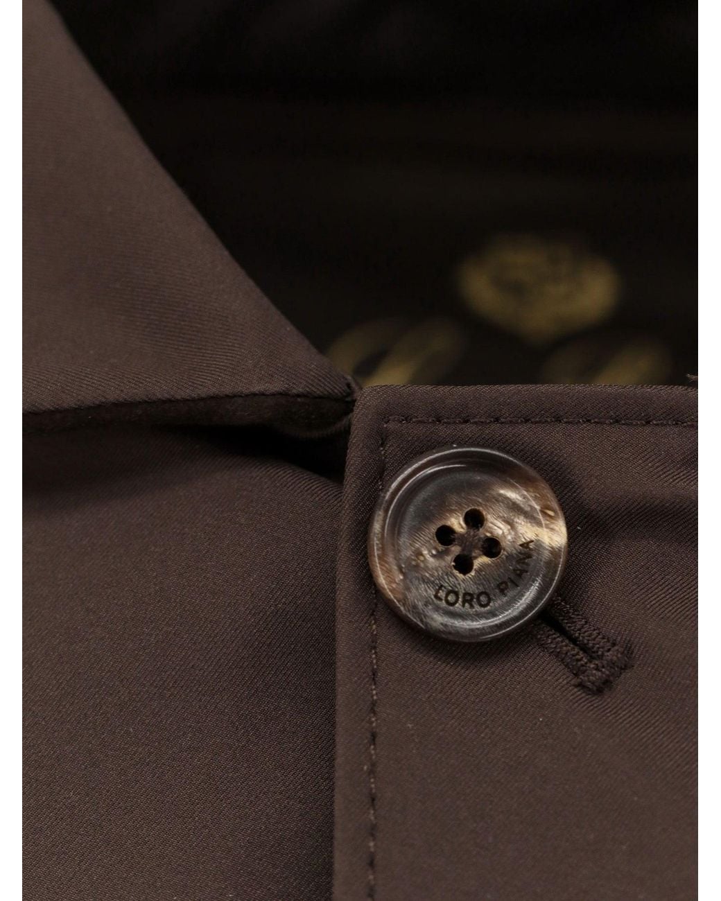 Loro Piana Brown Sebring Waterproof Coat for men