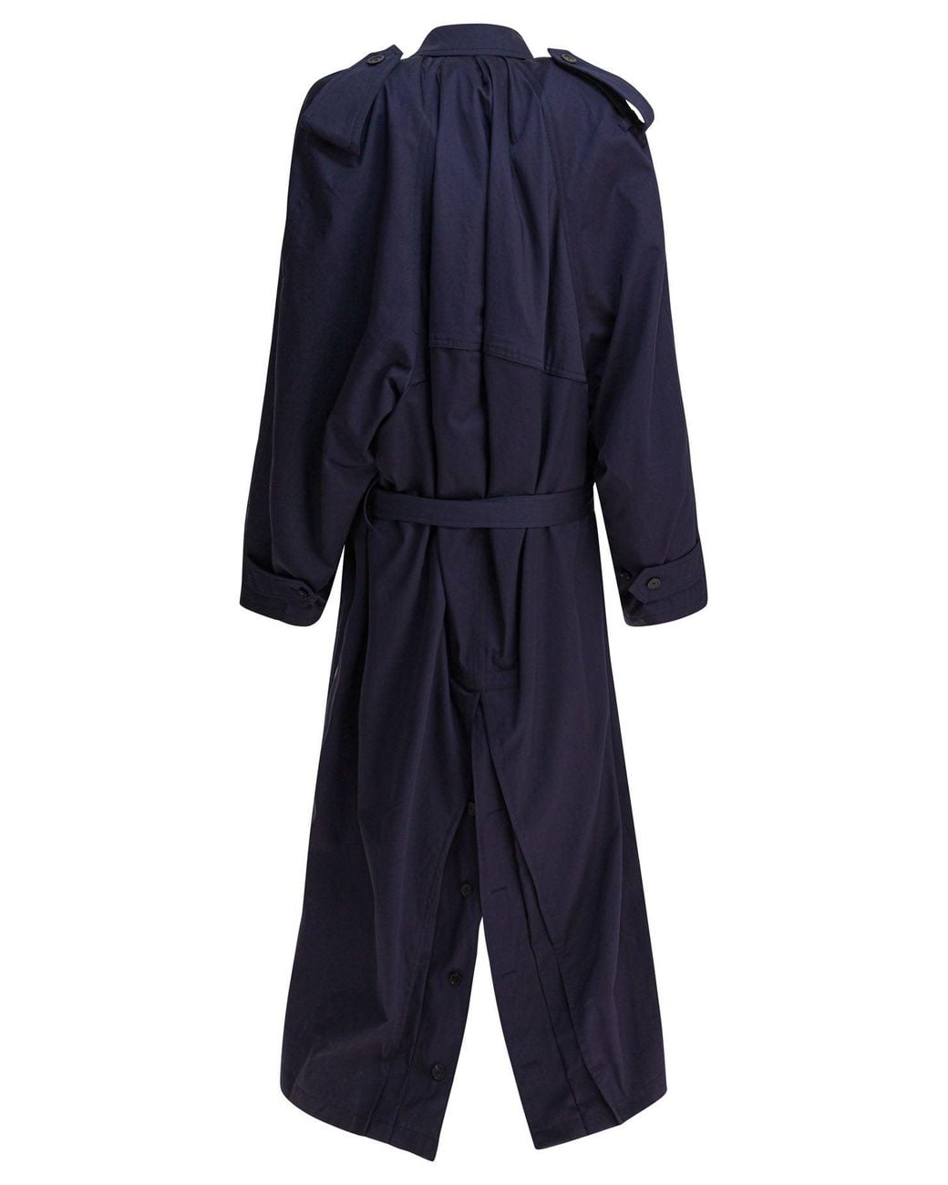 Balenciaga Blue Cotton Coat