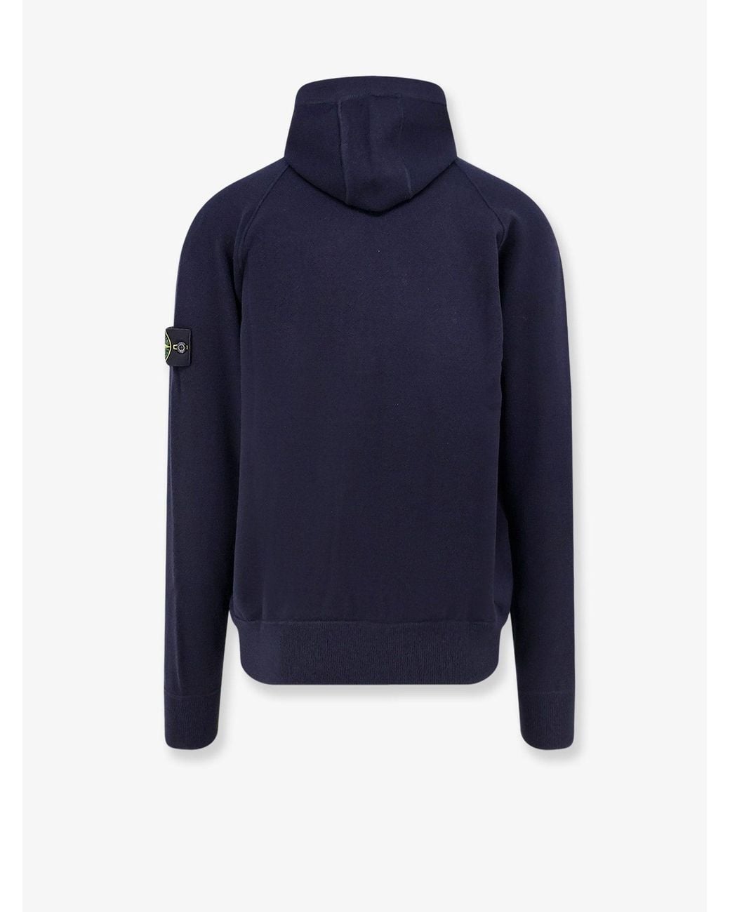 Stone Island Blue Wool Blend Sweatshirt for men