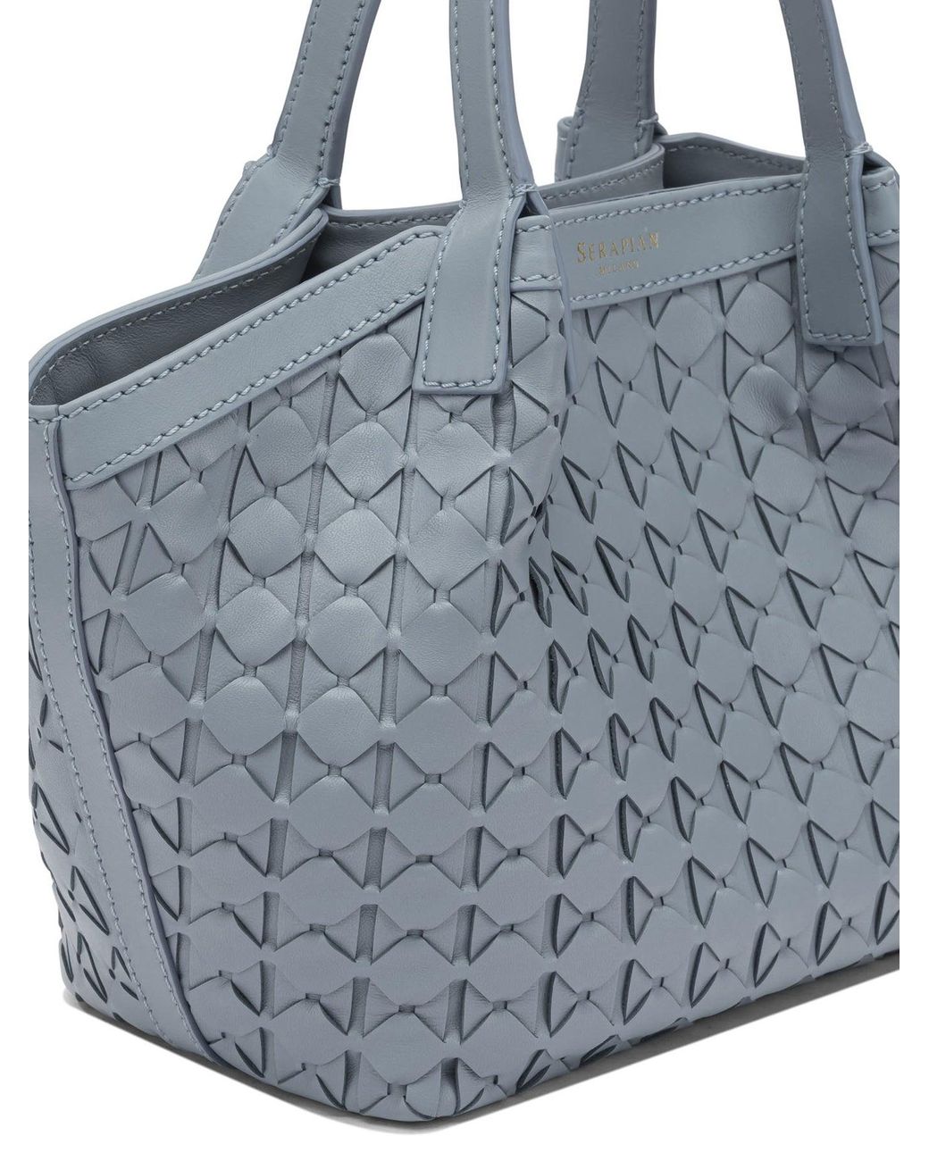 Serapian Blue "Secret" Mini Handbag