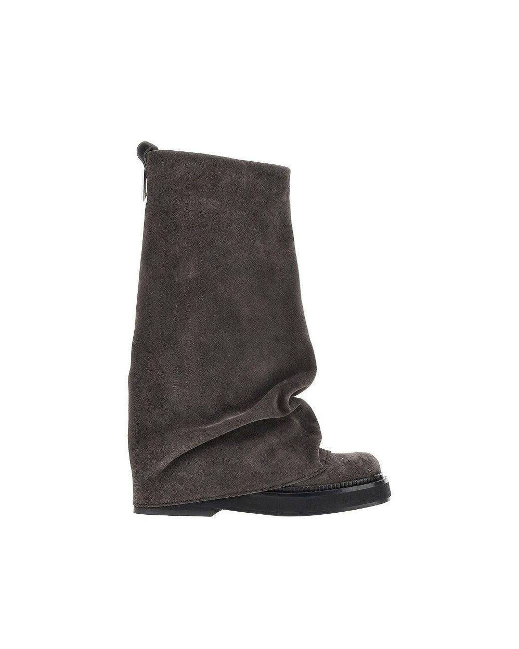 The Attico Brown 'Robin' Suede Leather Boots