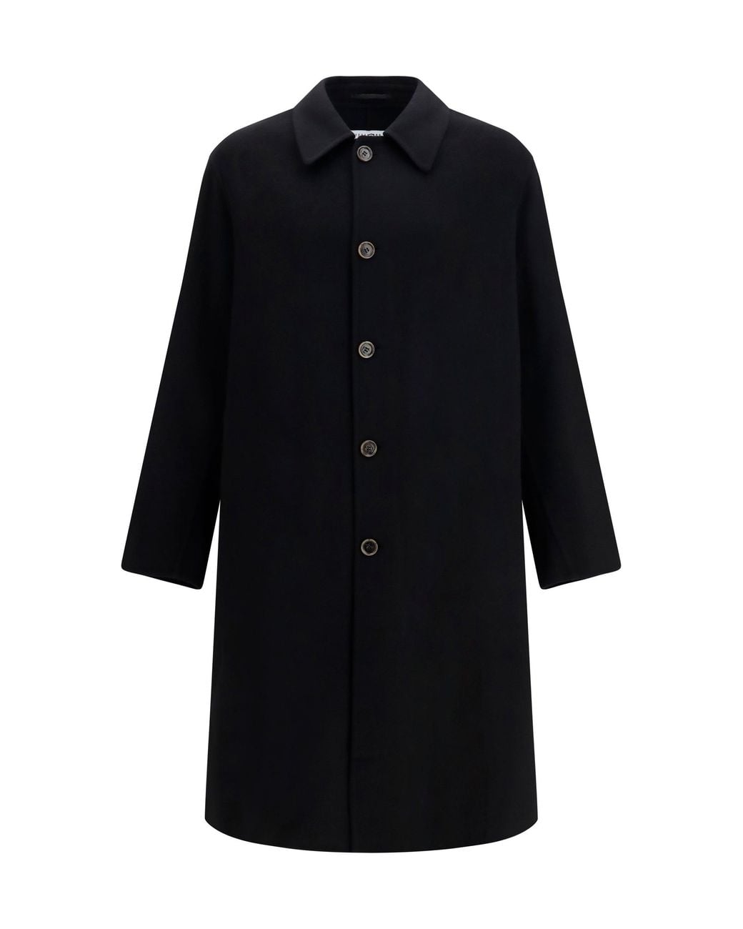 MM6 by Maison Margiela Black Double-Face Wool Coat for men