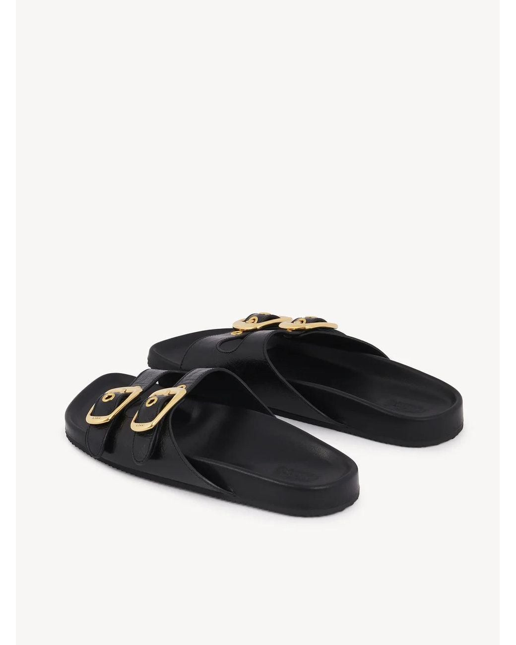 Chloé White "Polly" Slides