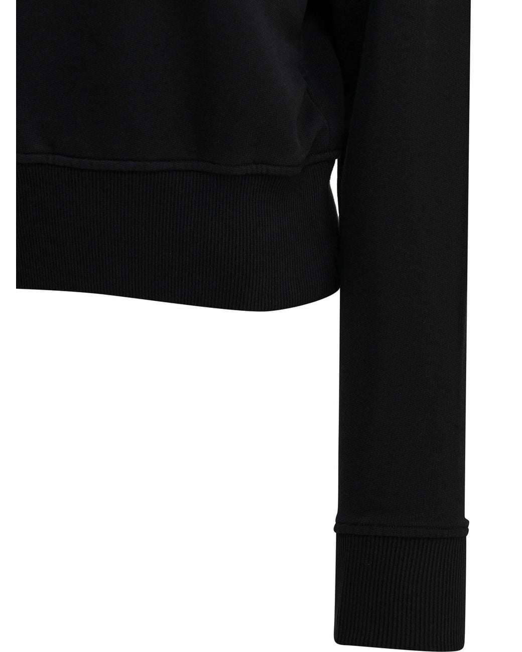 AMI Black Ami De Coeur Crew-Neck Sweatshirt