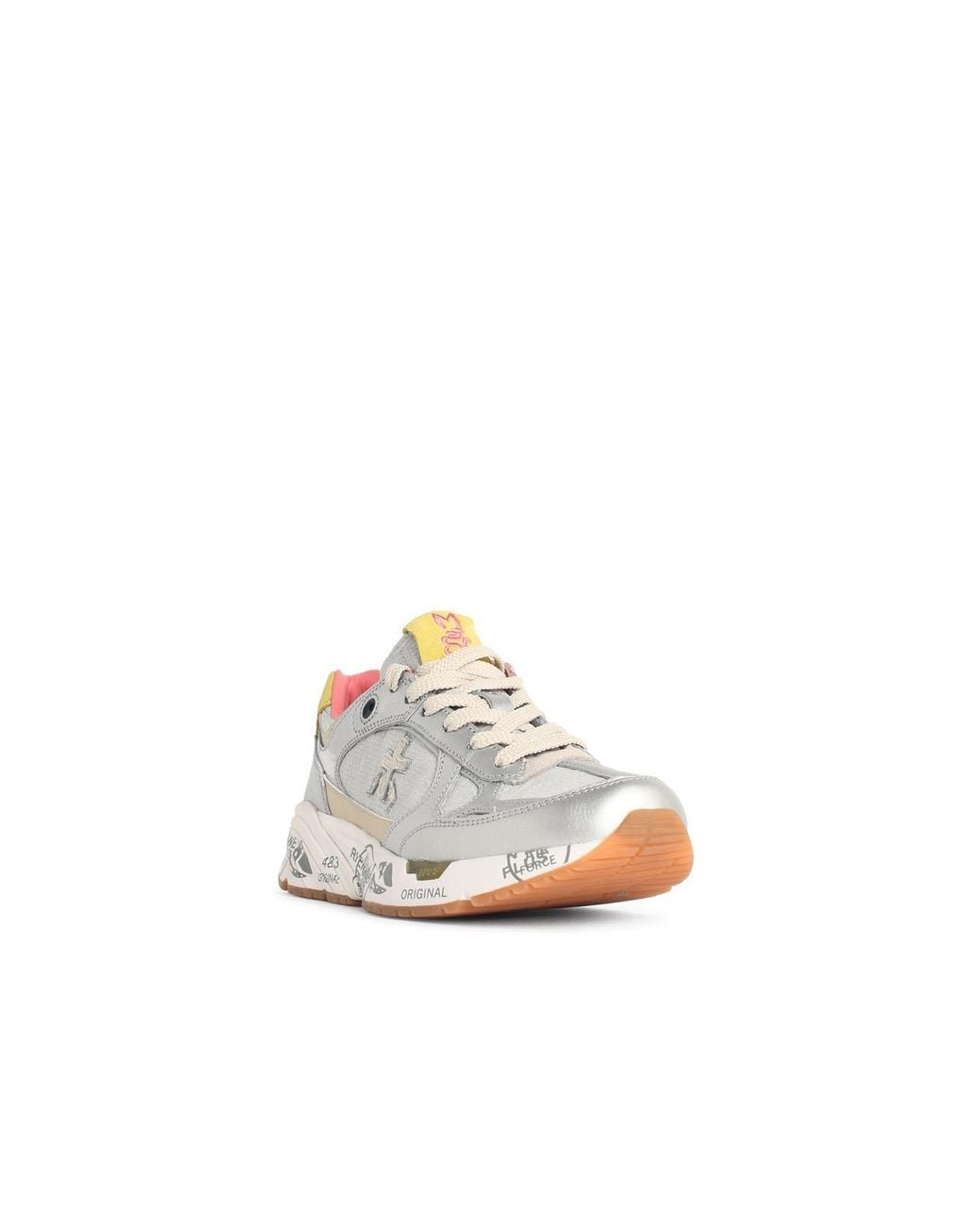 Premiata White 'Mased' Lear Blend Sneakers