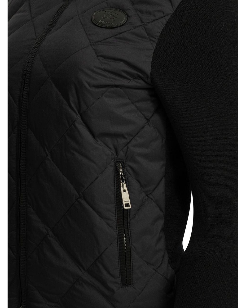 Burberry Black "Fulbrook" Quilted Jacket