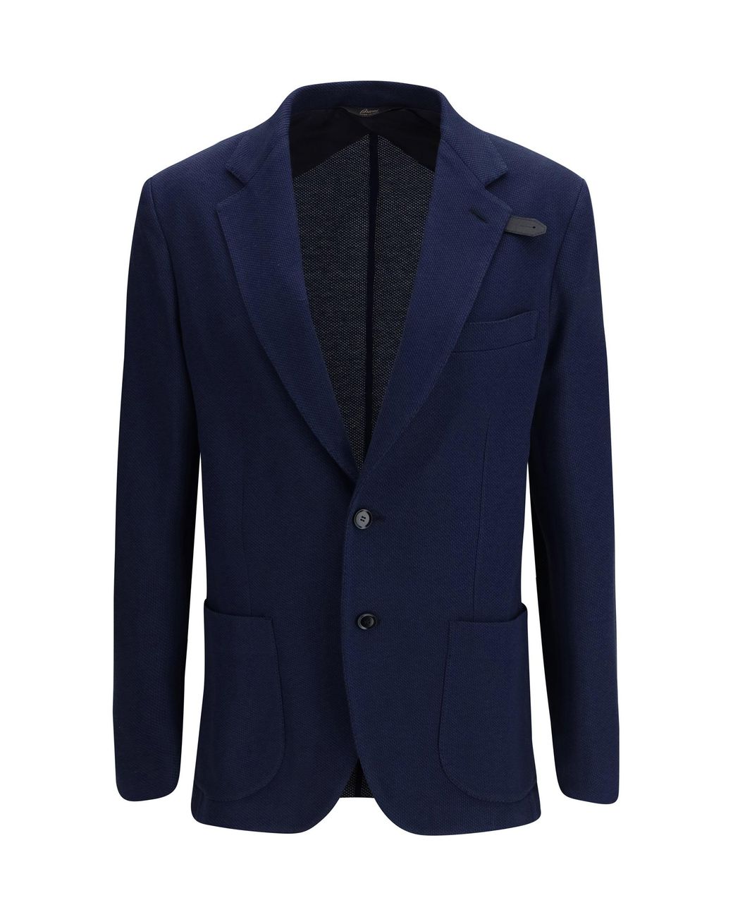 Brioni Blue Jersey Blazer for men