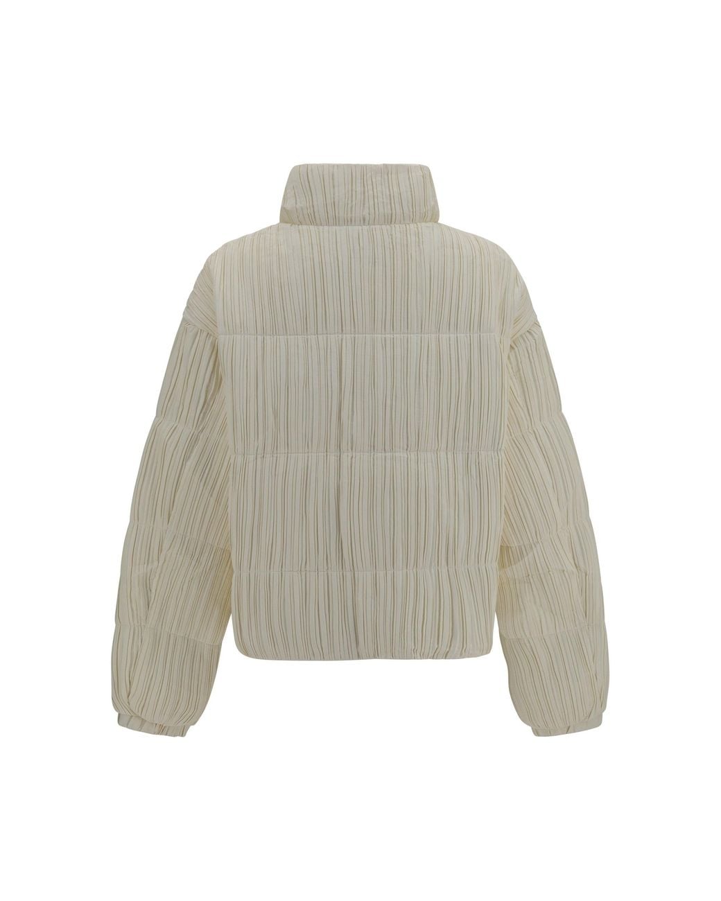 GONGDID DESIGN White Reversible High-Neck Puffer Jacket Off