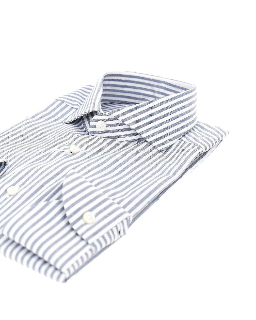 Xacus Blue Cotton Tailor Fit 'Travel' Shirt for men