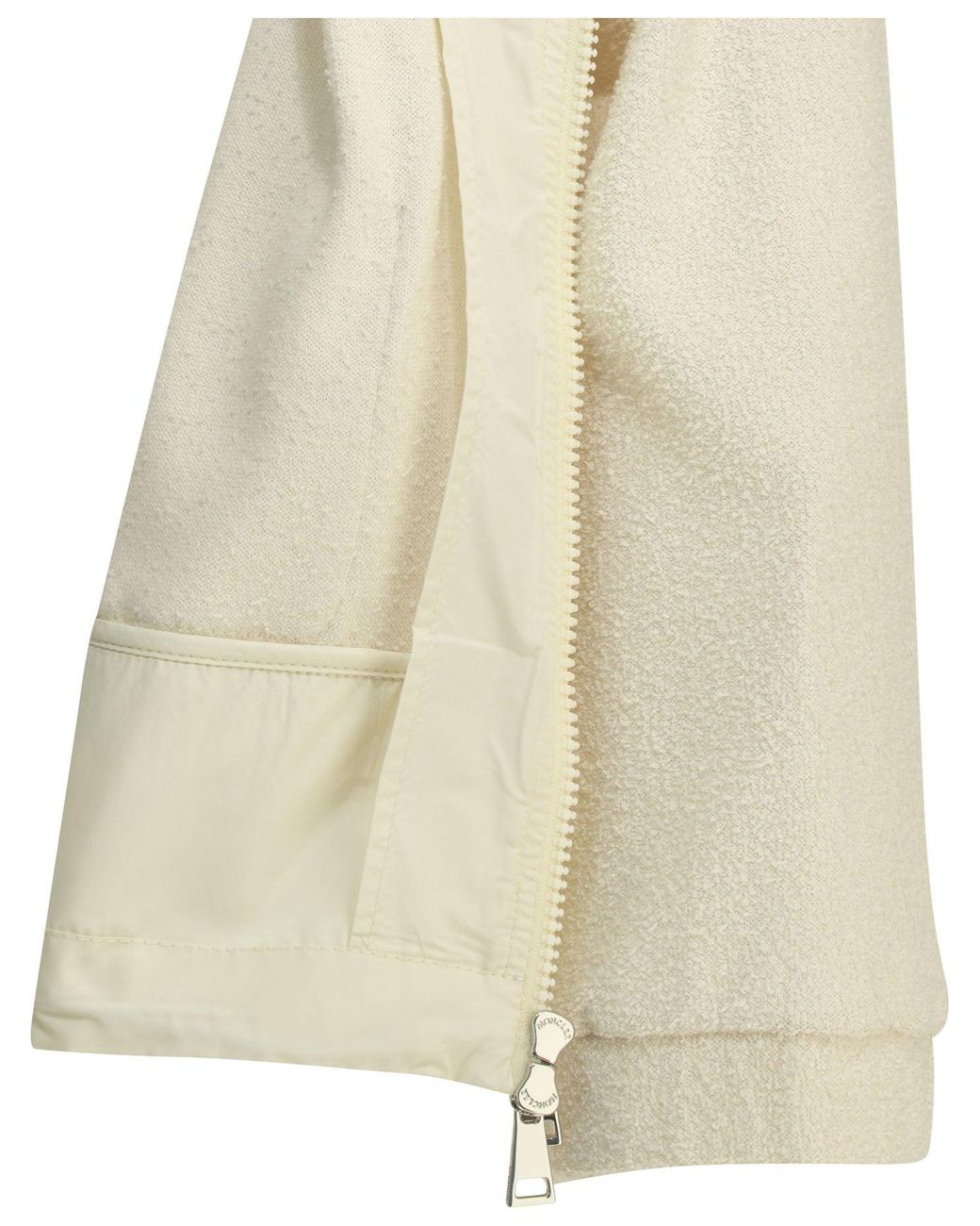 Moncler Natural Cotton Bouclé Bomber Jacket