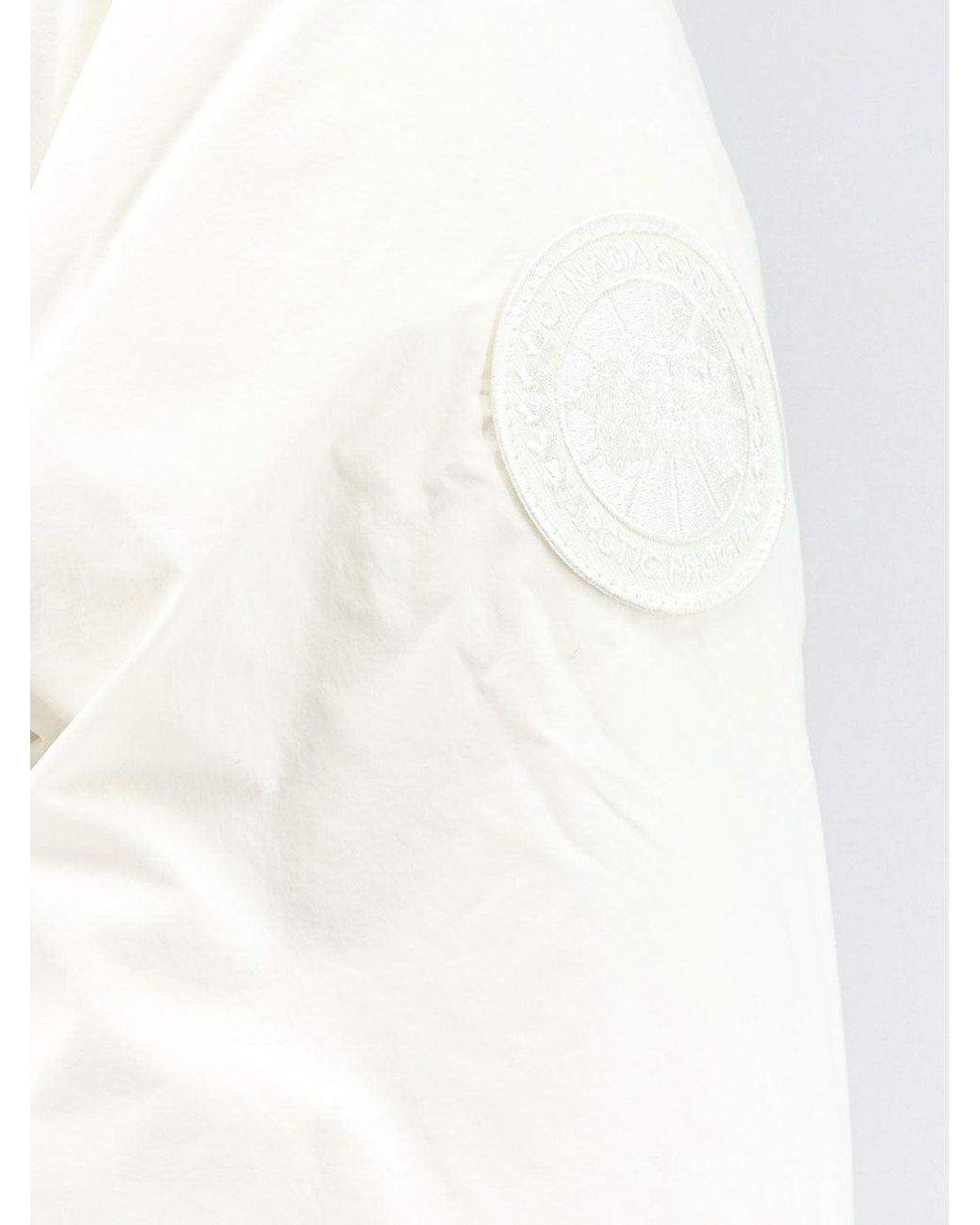 Canada Goose White Recycled Fabric Down Jacket