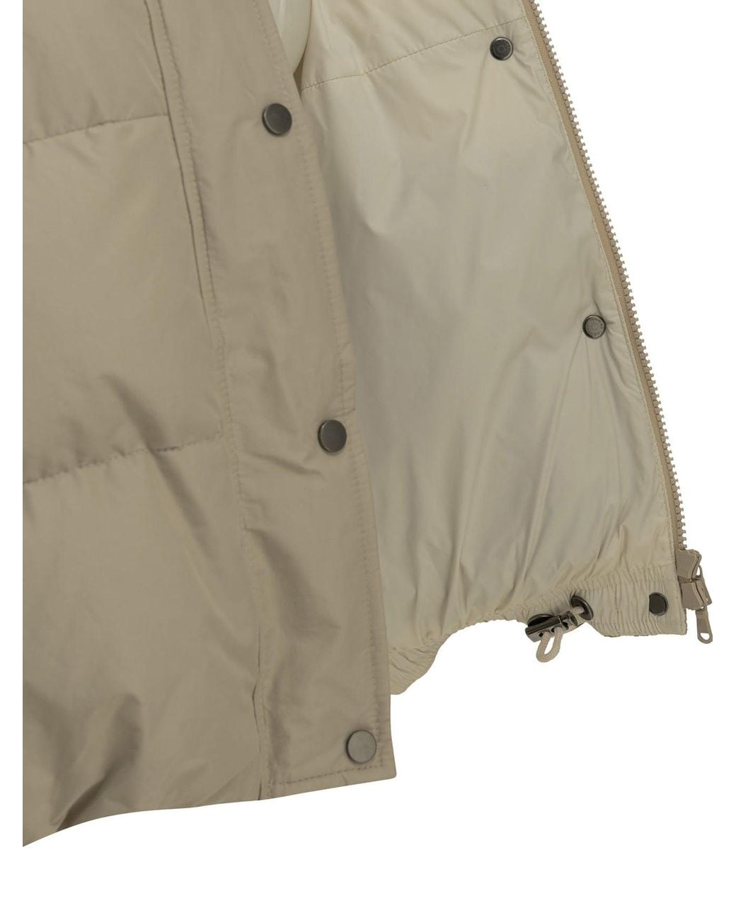 Brunello Cucinelli Natural Short Down Jacket