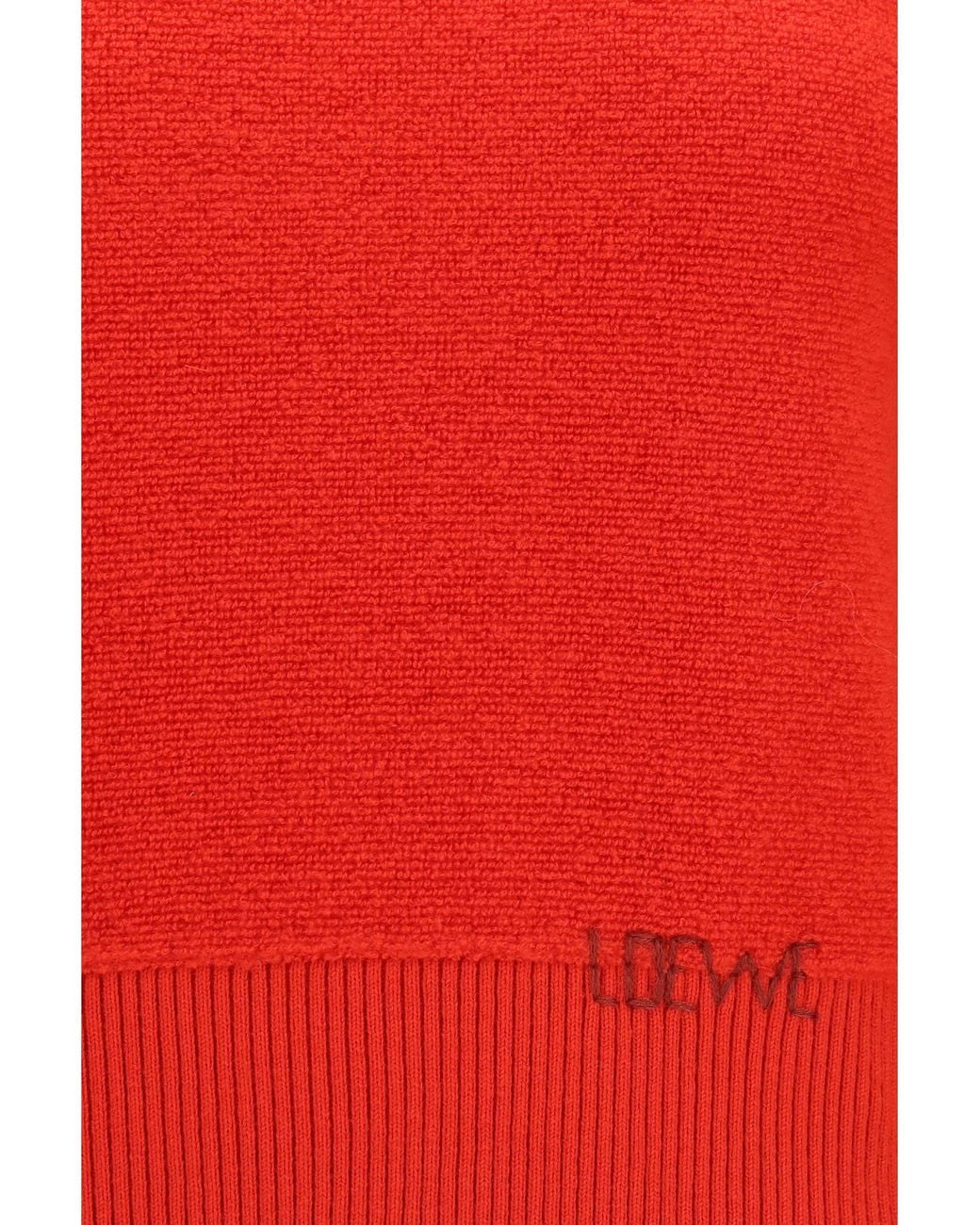 Loewe Red Wool Sweater