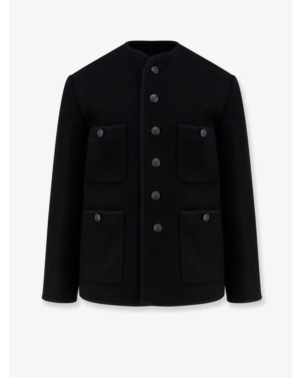 TONYWACK Black Tweed Blazer for men