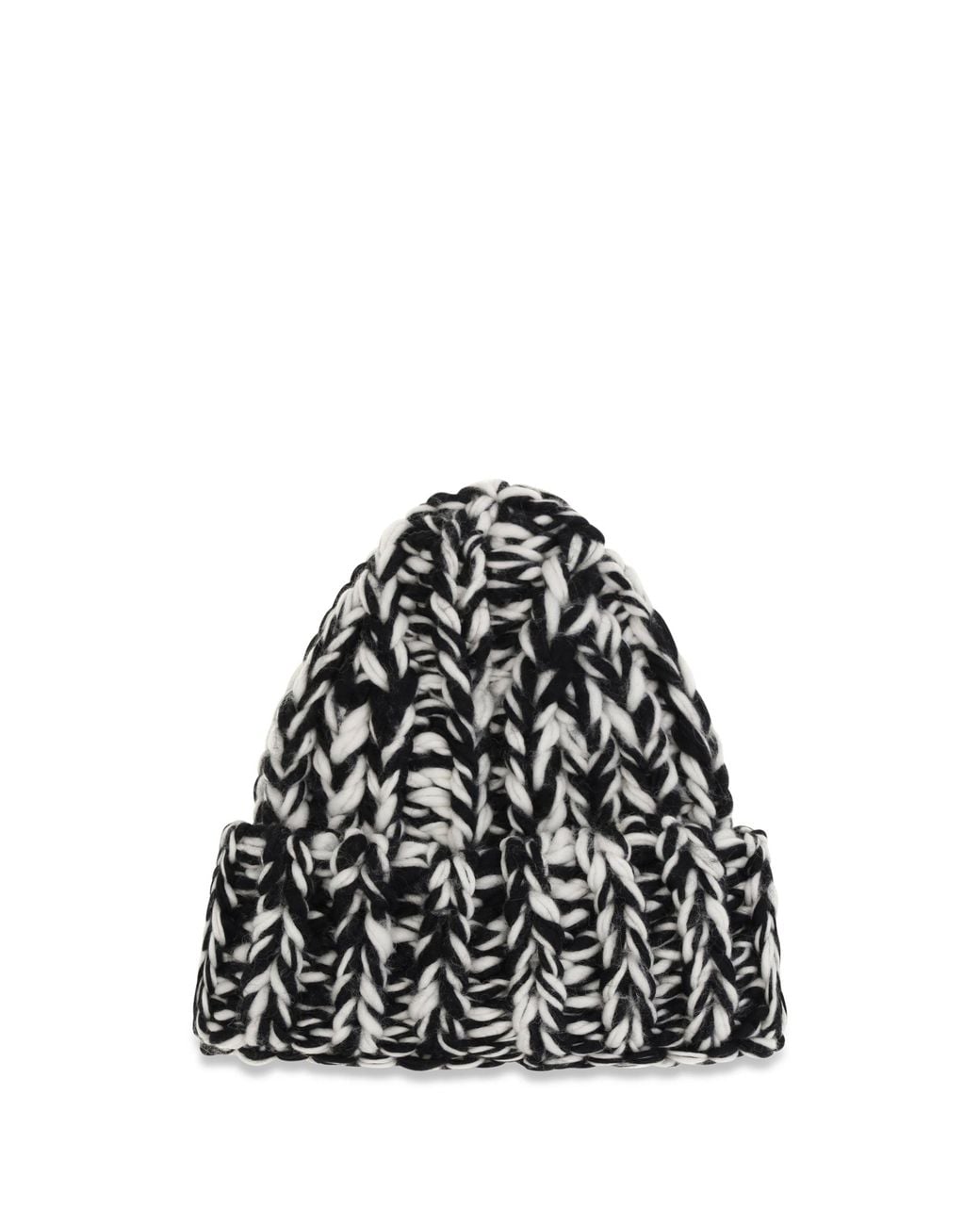 AMI White Xxl Wool Knit Beanie for men