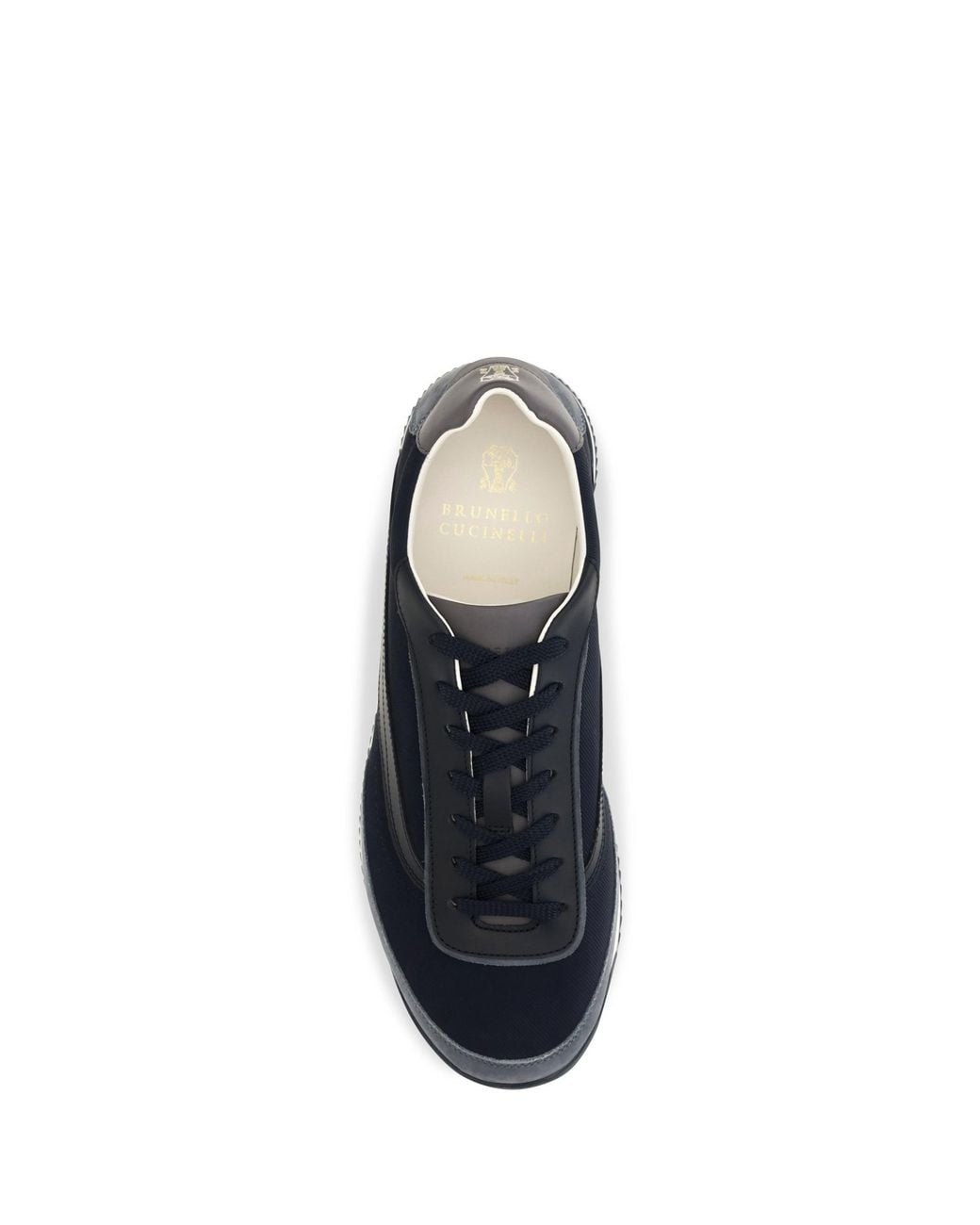 Brunello Cucinelli Blue Lace-Up Suede Sneakers for men