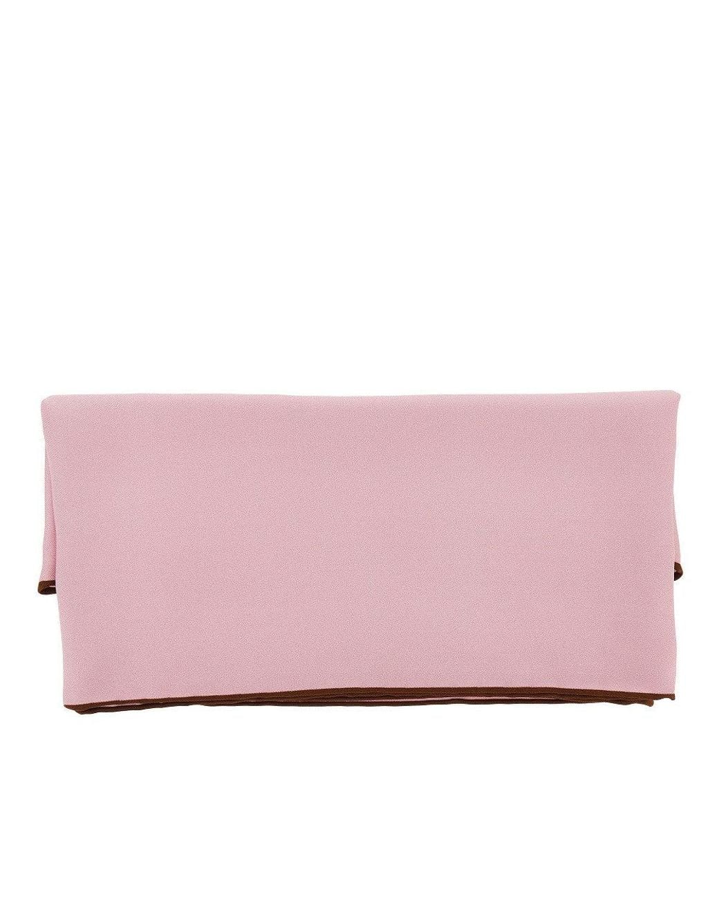 Prada Pink Silk Twill Scarf