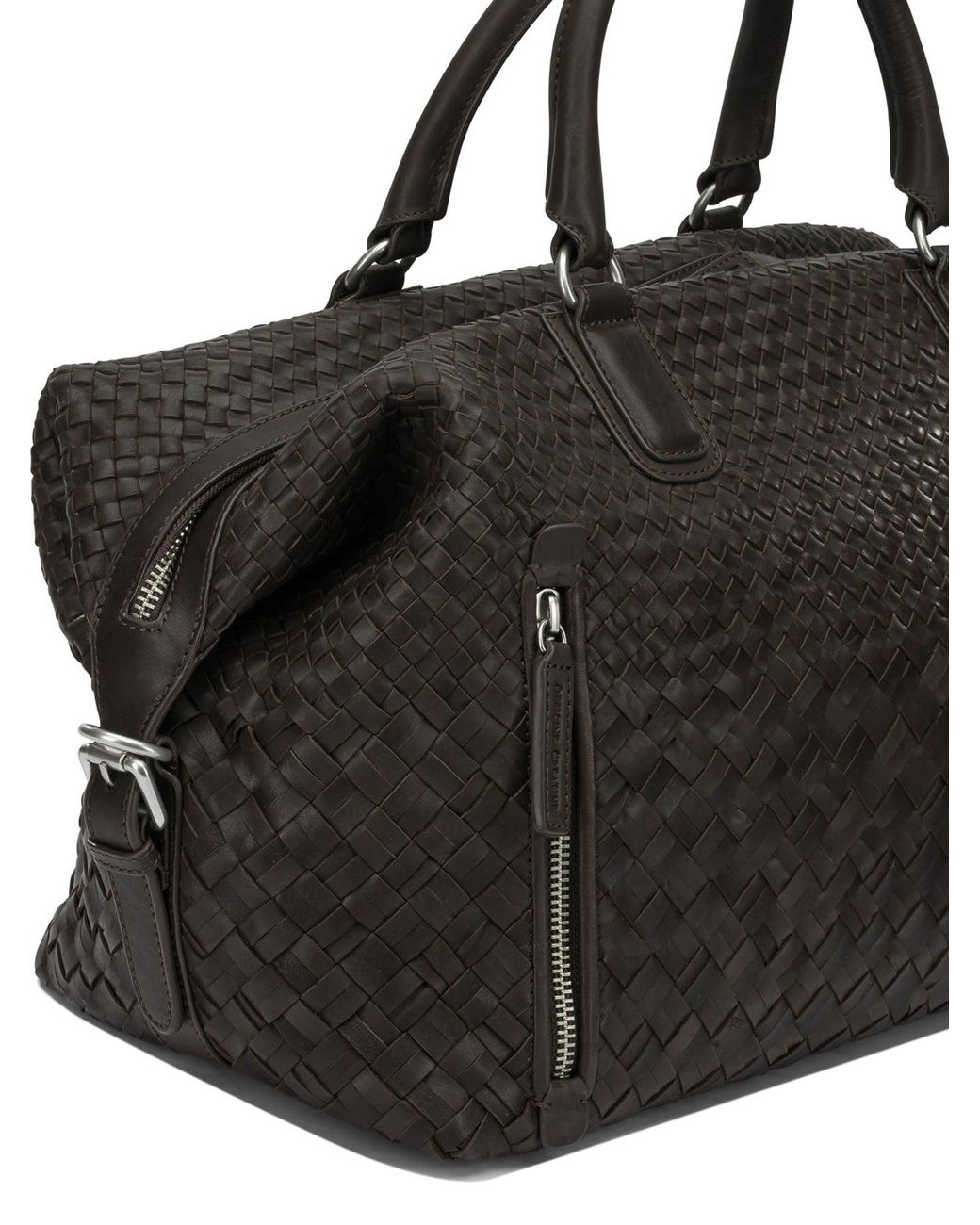 Officine Creative Black Armor 019 Travel Bag for men