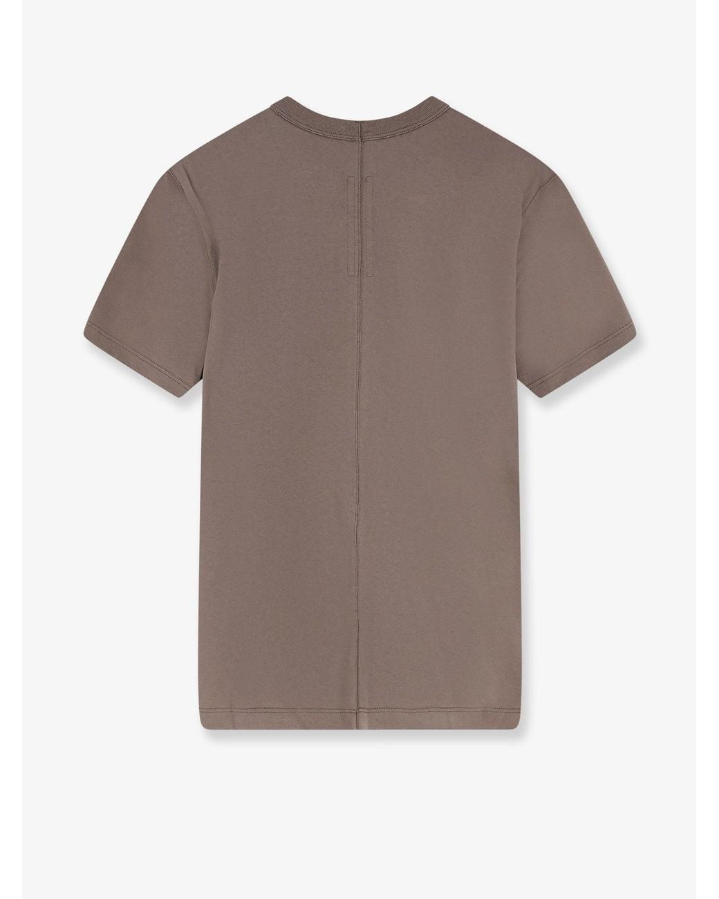 Rick Owens Brown Cotton T-Shirt for men
