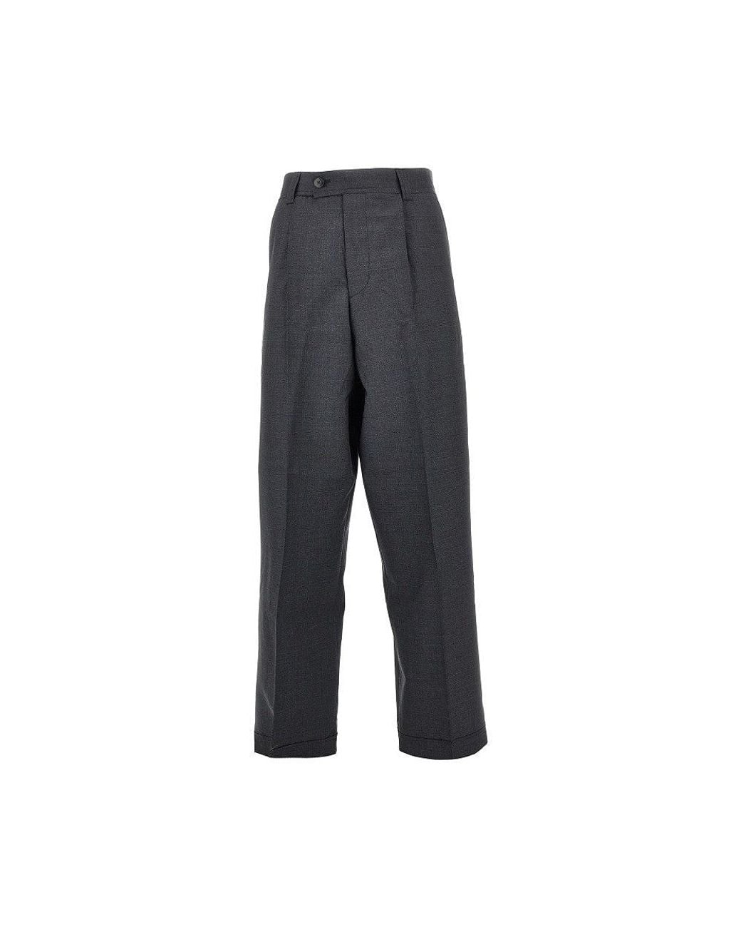mfpen Gray 'Patch' Tropical Wool Pants for men