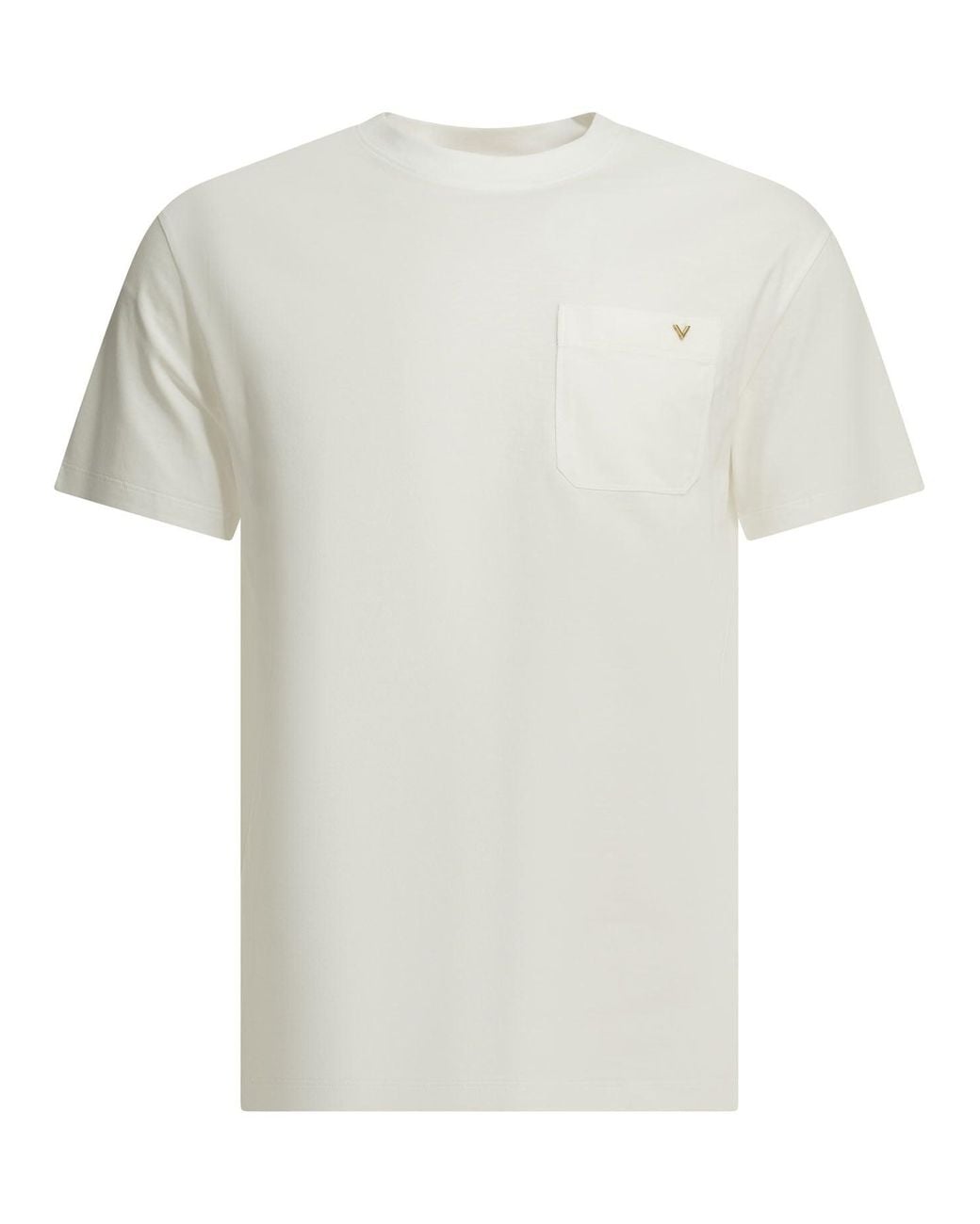 Valentino White Vltn Crew-Neck T-Shirt for men