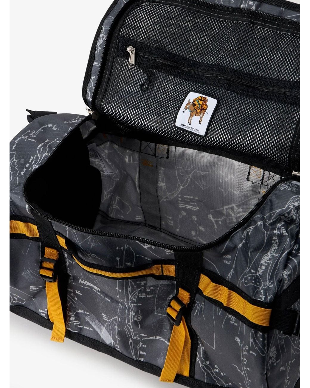 The North Face Black Recycled Pvc Base Camp Duffel Backpack for men