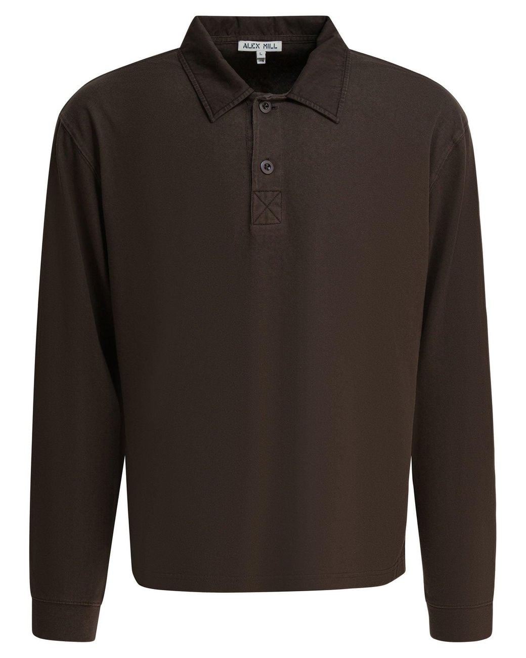 Alex Mill Black Cotton "Rugby" Polo Shirt for men