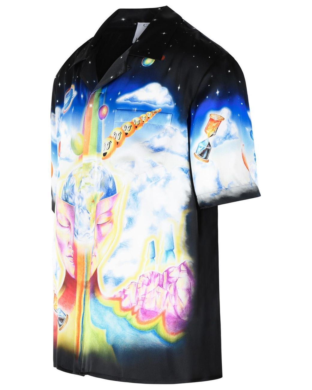 Casablanca Blue Printed Shirt for men