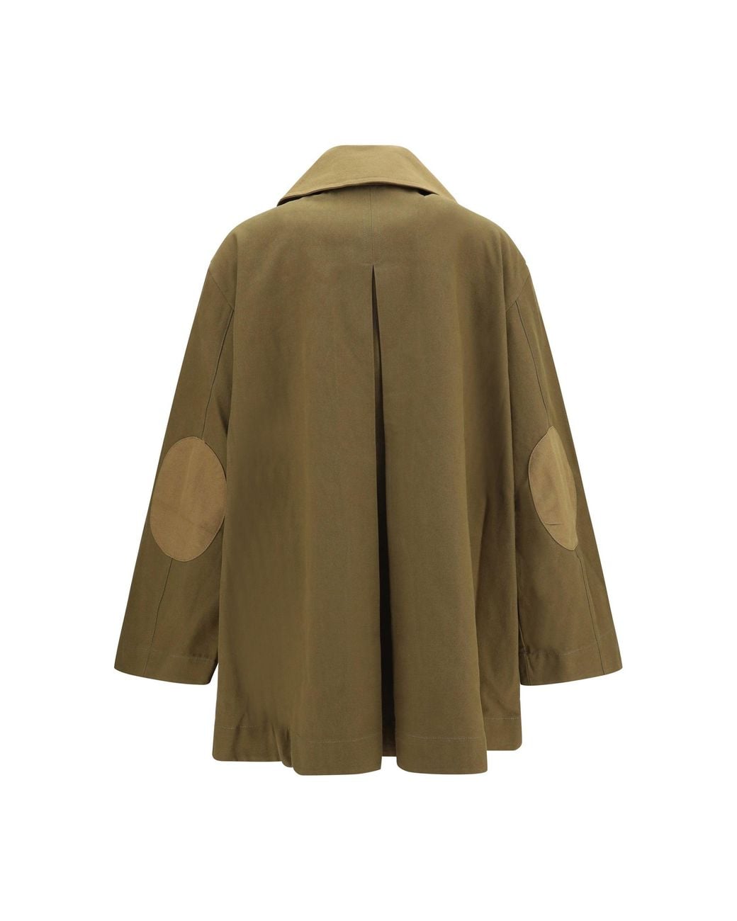 Ganni Green Oversized Cotton Jacket Military